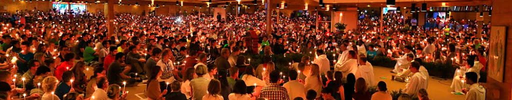 Taize Community, Church of the Reconciliation, Saturday evening prayers, Taize, Saone-et-Loire, Burgundy, France, Europe